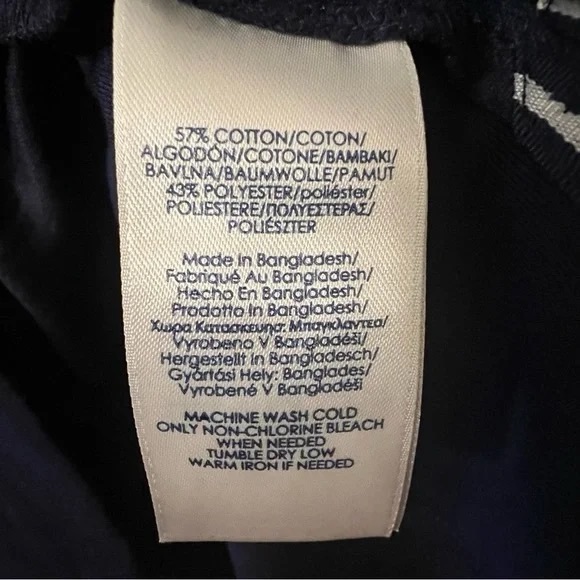 Chaps XLT Navy Blue Long Sleeve Polo Shirt - Picture 7 of 7